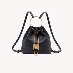 ✨ CHLOE SMALL BRACELET BACKPACK IN GRAINED LEATHER